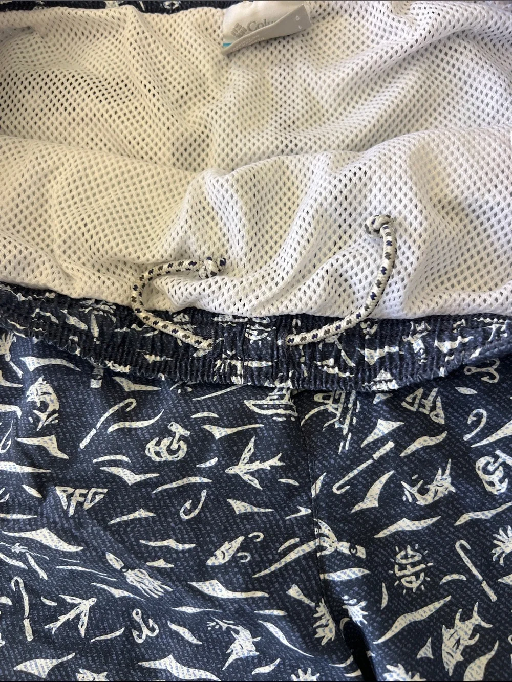 Columbia PFG Super Backcast Men's Swim Trunks Omni Shade UPF 50 Size L